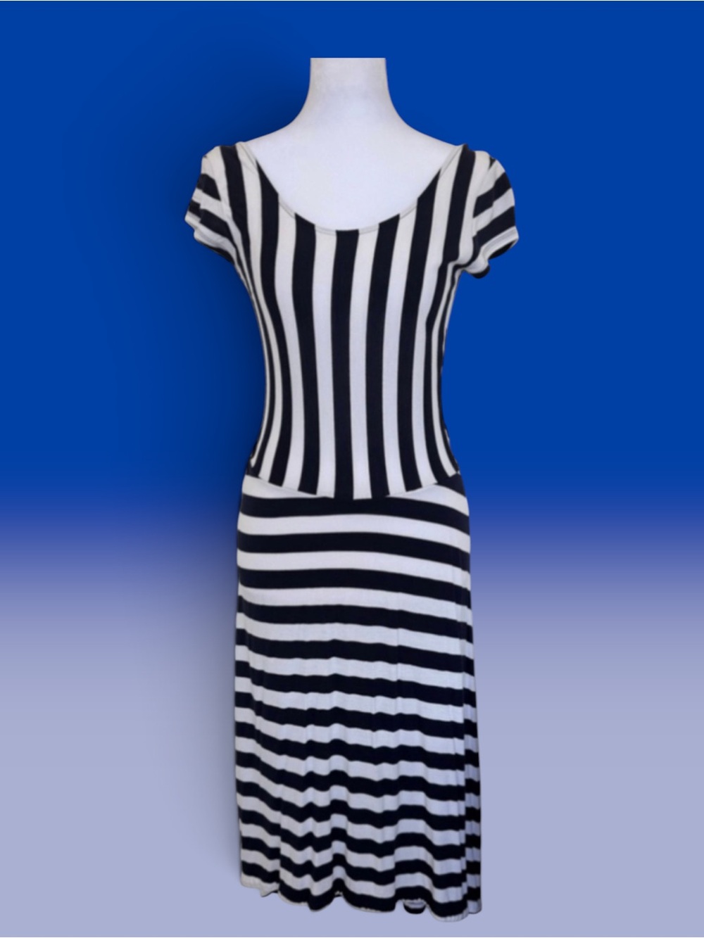 Gap Navy Stripes Dress Size Sm